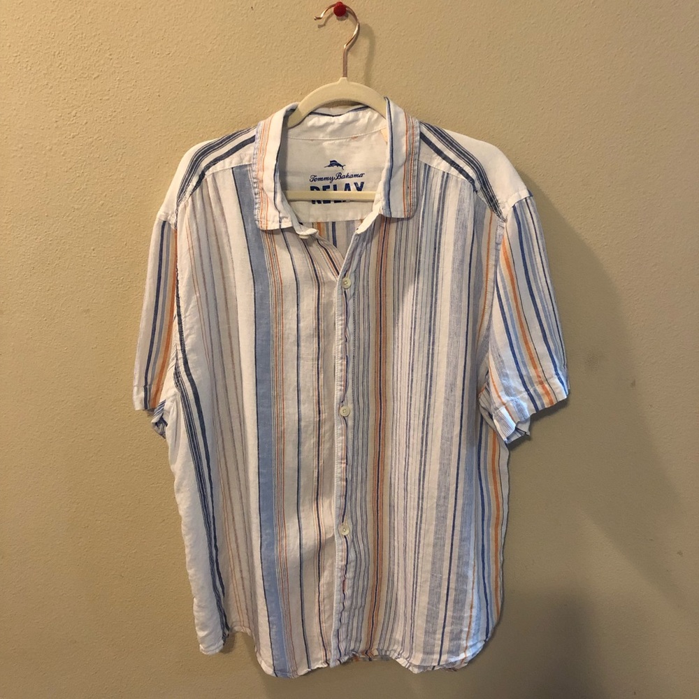 Tommy Bahama men’s linen shirt.